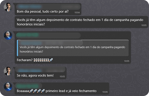 Depoimento de cliente