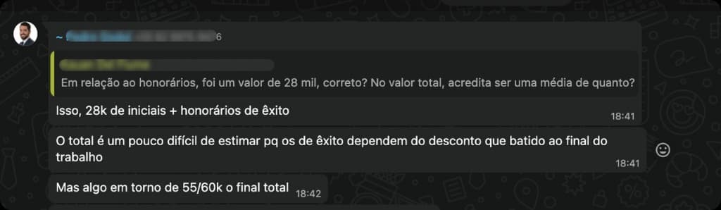 Depoimento de cliente